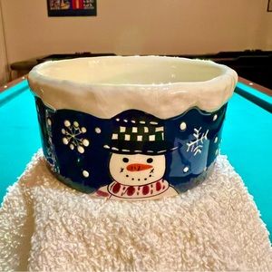 “The Snow Friends Collection” by Saint Nicholas Square Ceramic Christmas 4” Dish